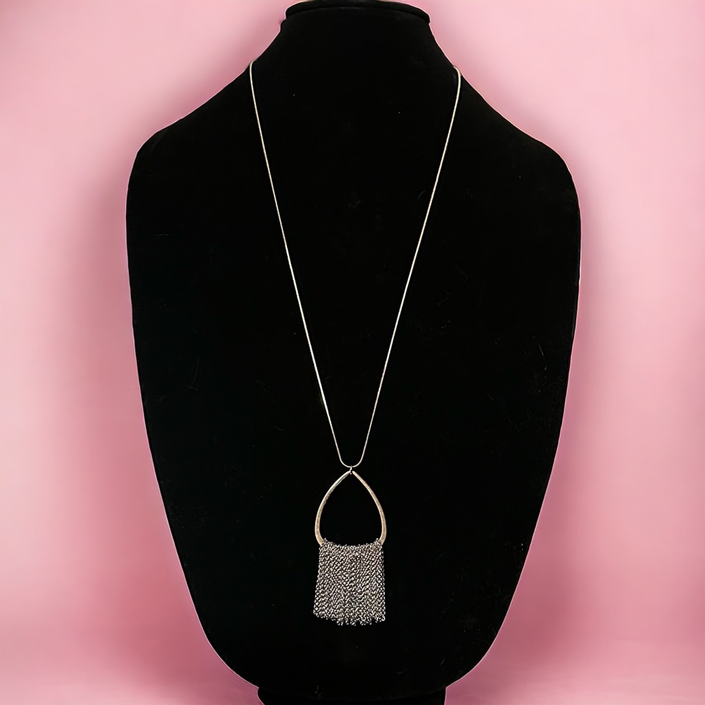 Romolo fringed pendant necklace